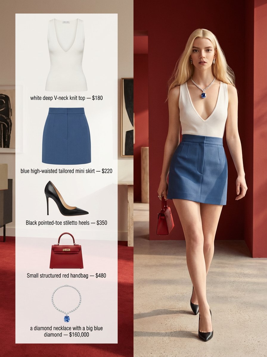 A refined fashion editorial image with a 3:4 aspect ratio...