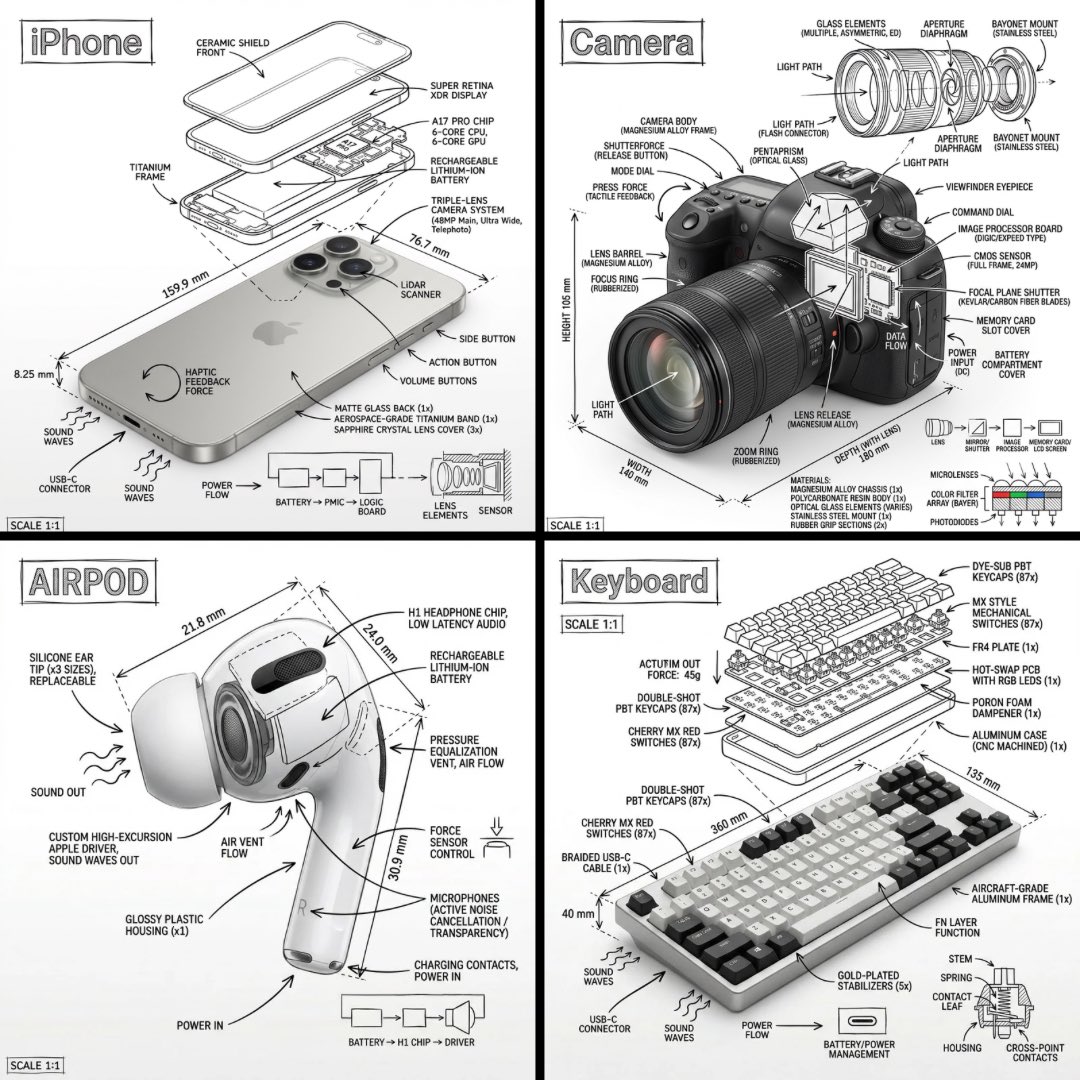 Create an infographic image of [OBJECT], combining a real...