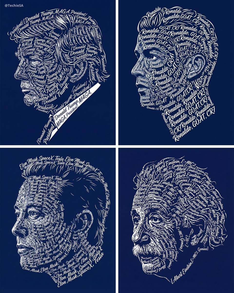Create a typographic art portrait using the uploaded phot...