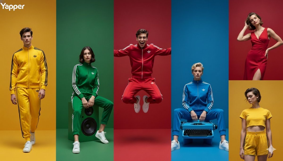 A high-quality, split-screen fashion editorial advertisem...