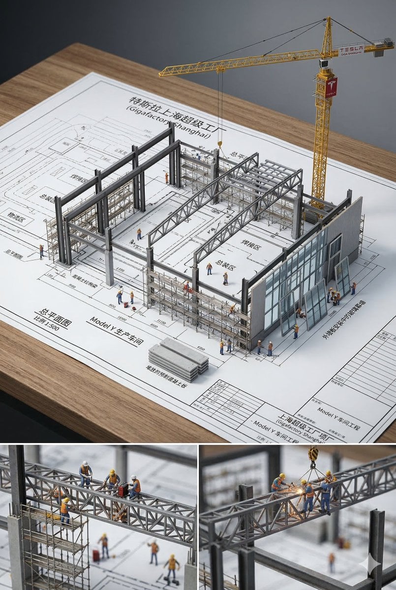 An architectural blueprint of {BUILDING_NAME} placed on a...