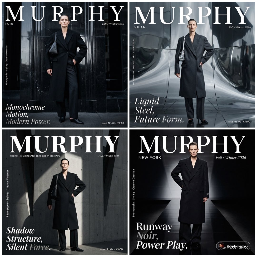 Murphy magazine fashion editorial photograph. Androgynous...