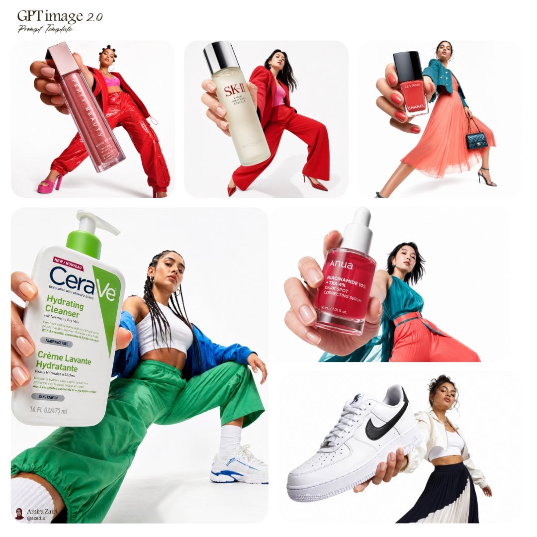 Low-angle fashion campaign photograph of a confident mode...