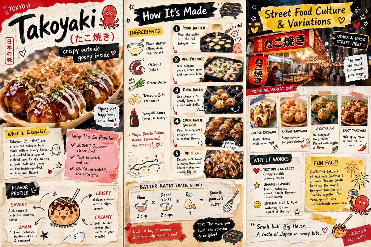 Create a vibrant, colorful 3-page zine-style infographic ...