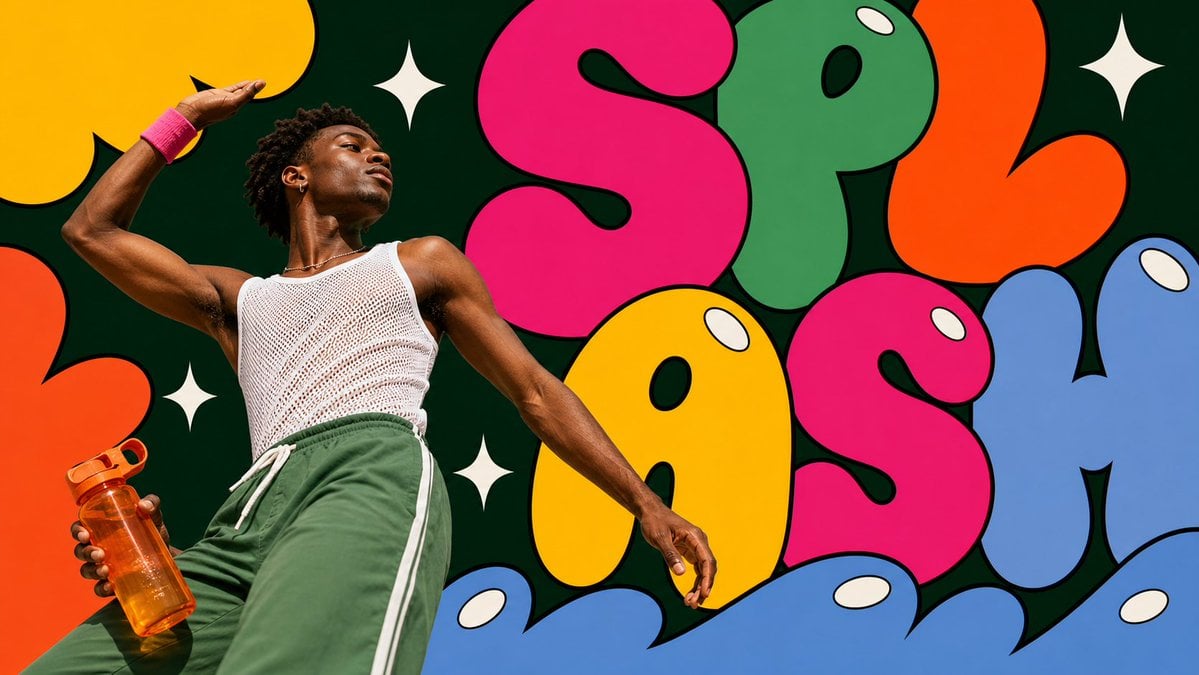 Create an image in pop-bubble-letter-photo-poster-style.