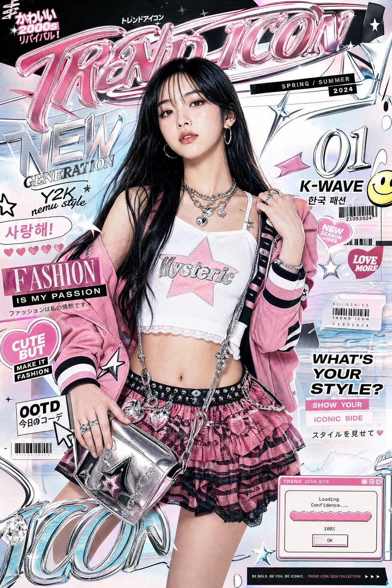 Ultra-stylized luxury fashion editorial poster featuring ...