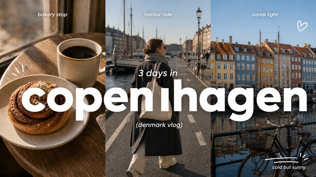 Create a 9:16 image in the "Clean Triptych Travel Vlog Th...
