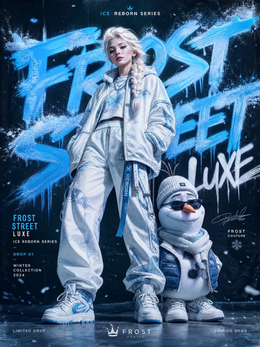 URBAN GRAFFITI FASHION CAMPAIGN — ELSA & OLAF EDITION