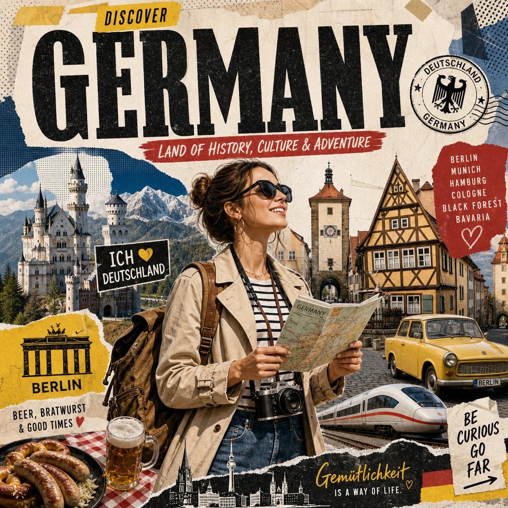 Create a stylized travel poster for [GERMANY].
