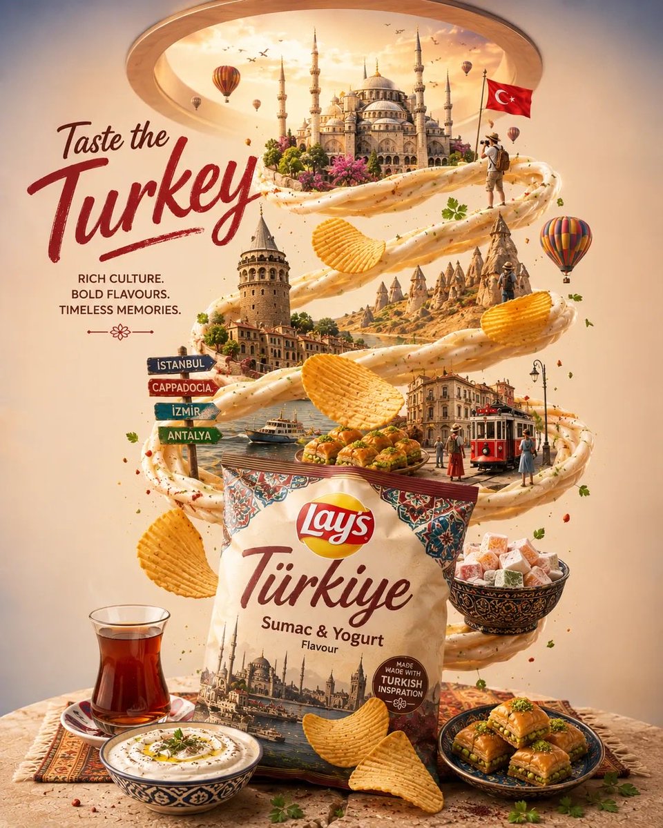 Ultra-detailed premium travel-food advertisement poster f...