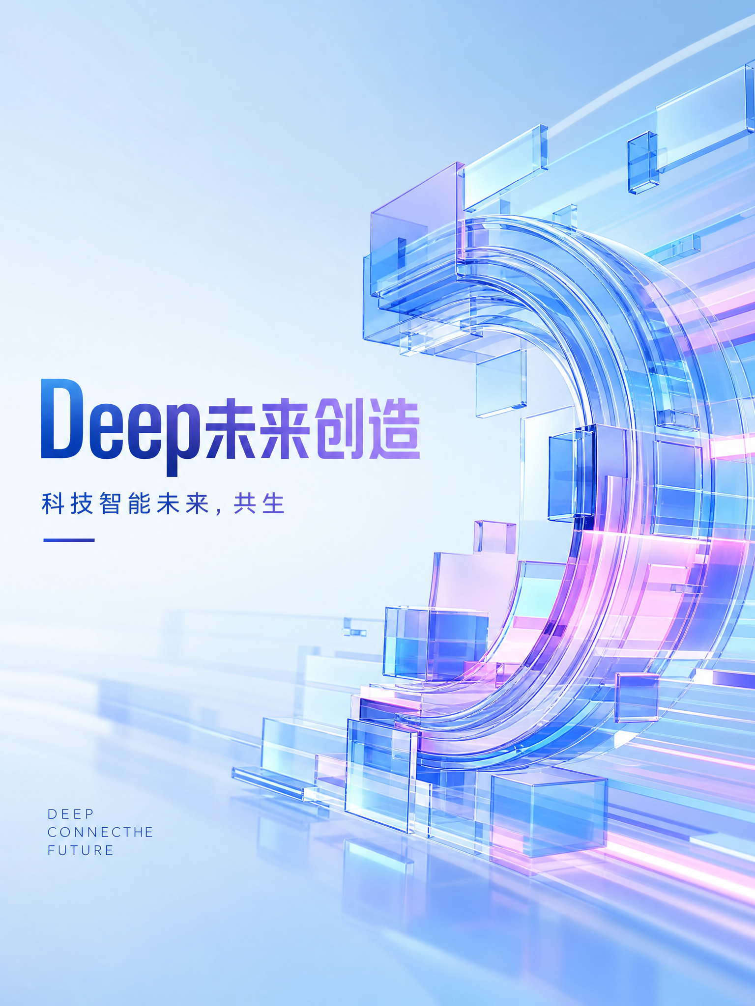 PPT背景极简未来科技空间