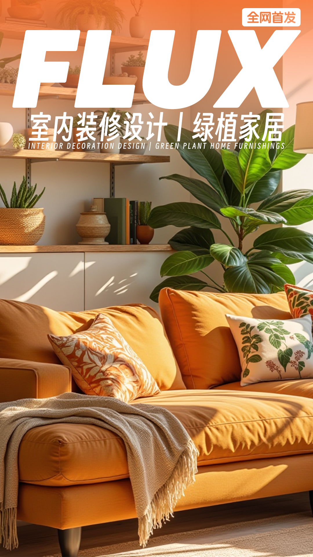 HIRO室内装修设计效果图丨绿植家居 FLUX模型