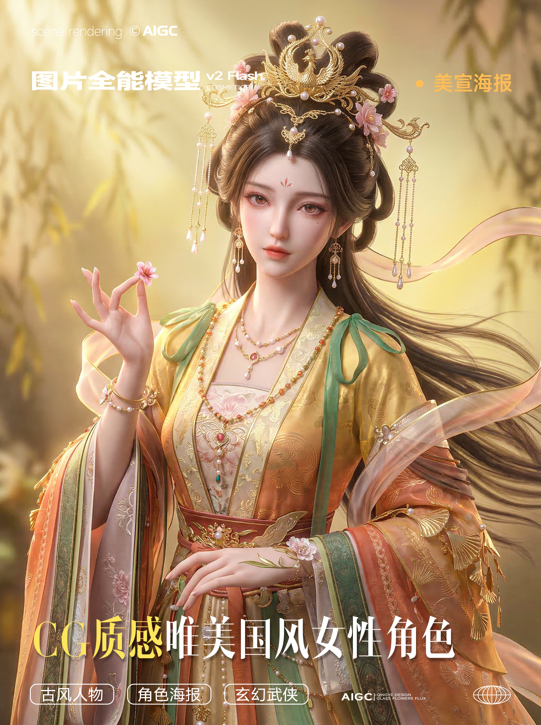 CG幻想漫剧国风女性角色 | CG质感