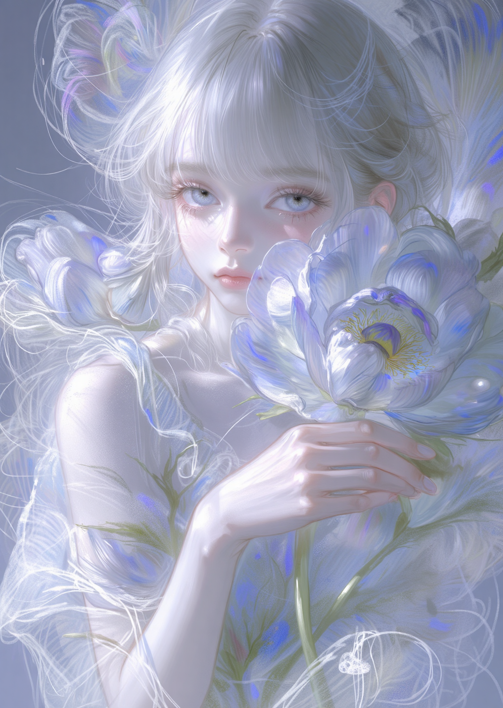 流光闪耀 | 厚涂风格插画头像