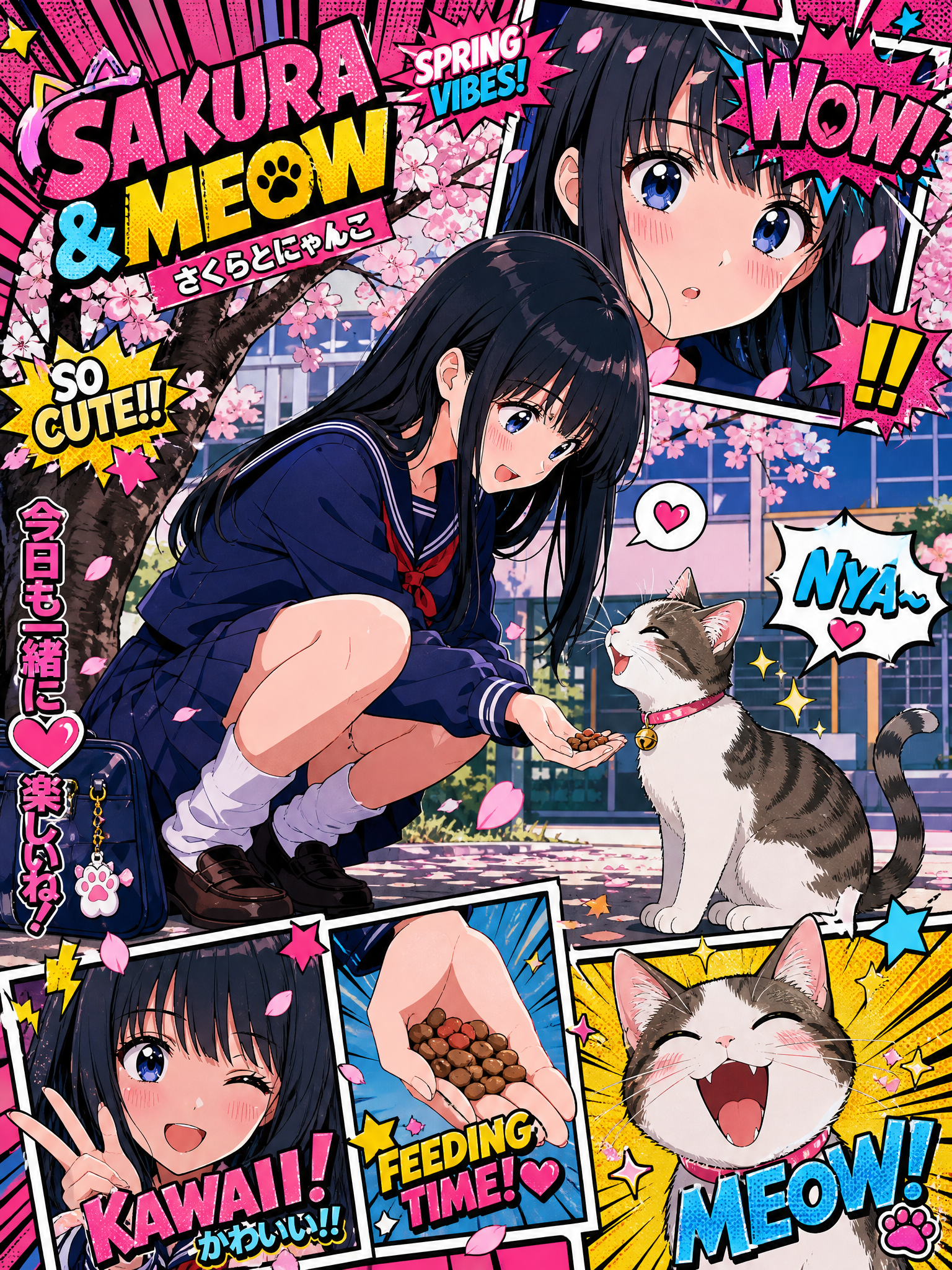 美式复古波普漫画 × 日系二次元潮流拼贴