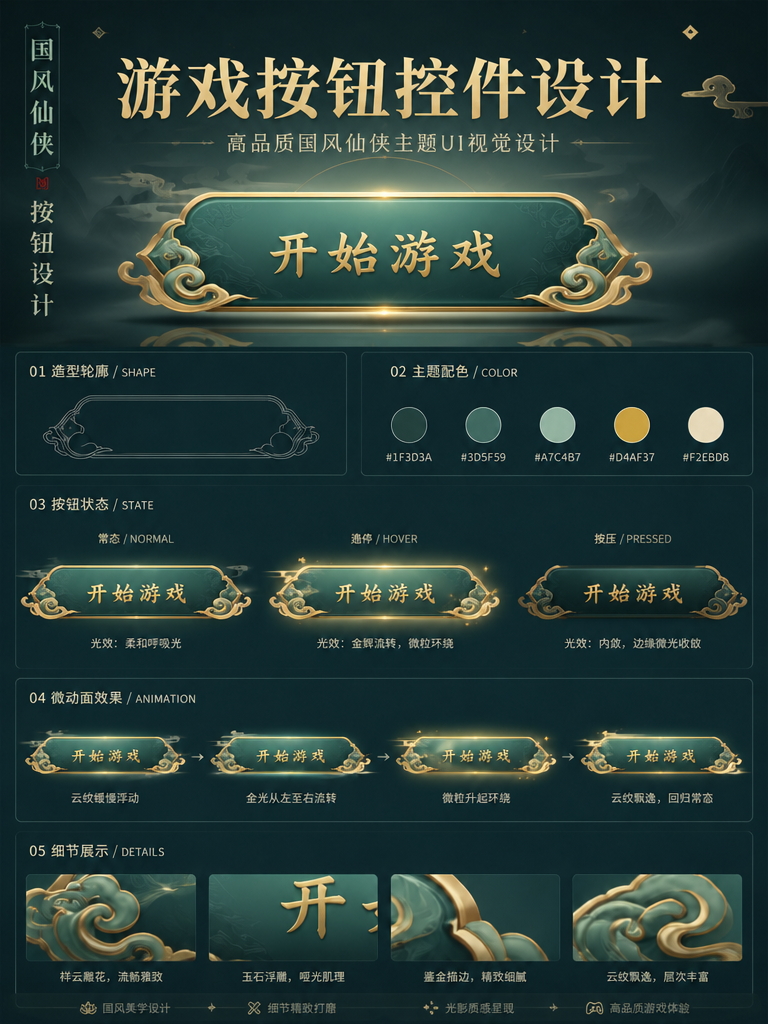 游戏UI--游戏按钮控件设计