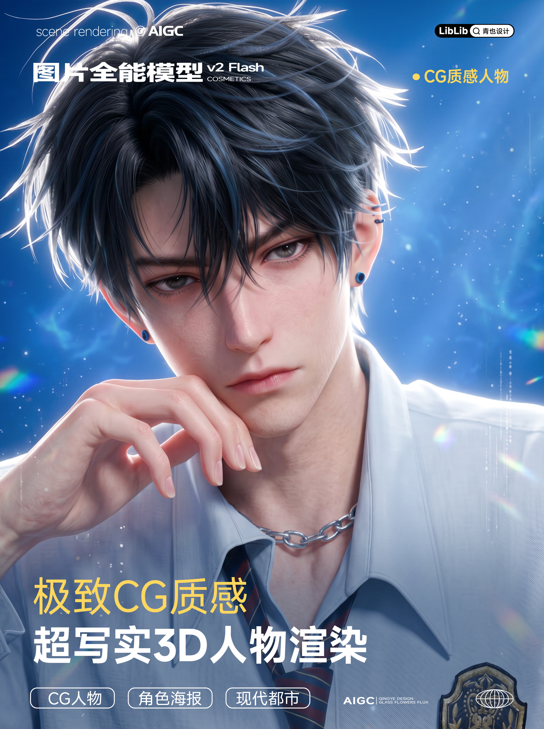 极致CG 质感|超写实3D人物渲染