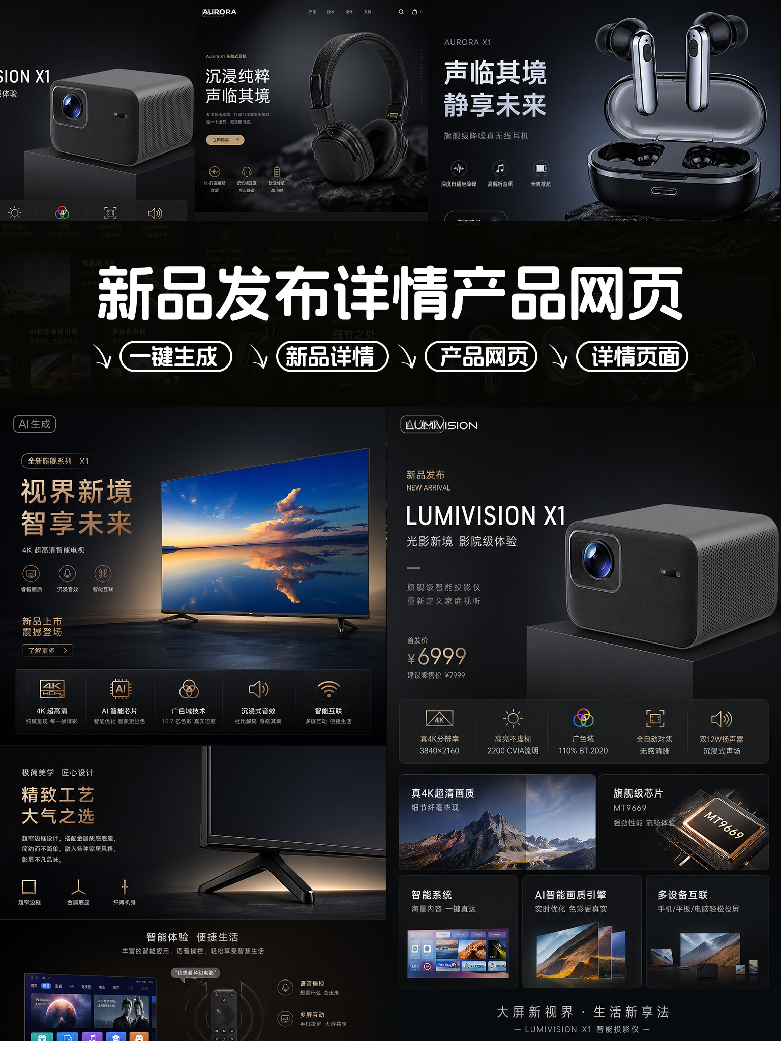 新品发布详情产品官方网页详情设计