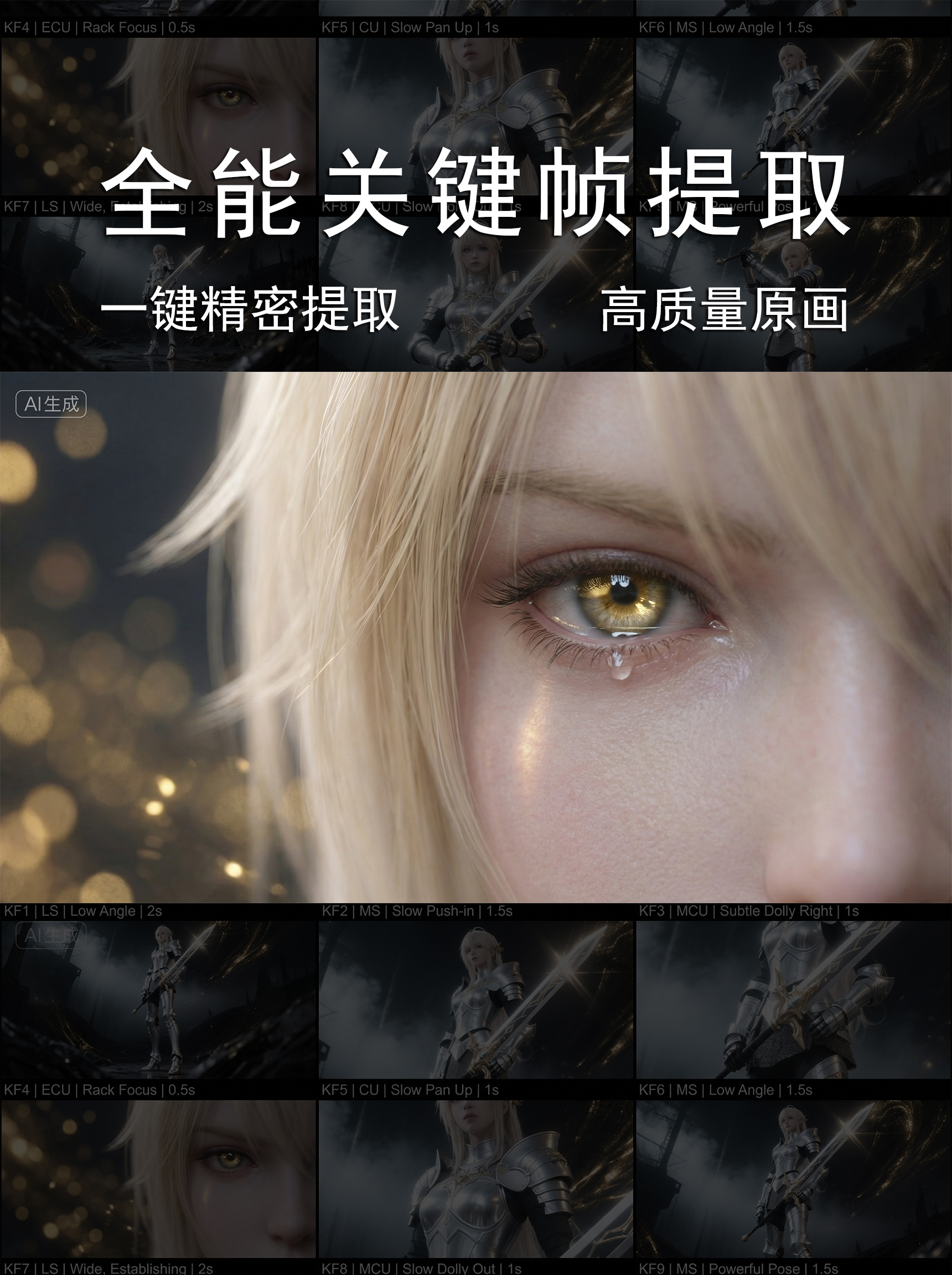 「全能关键帧提取」一键精密提取