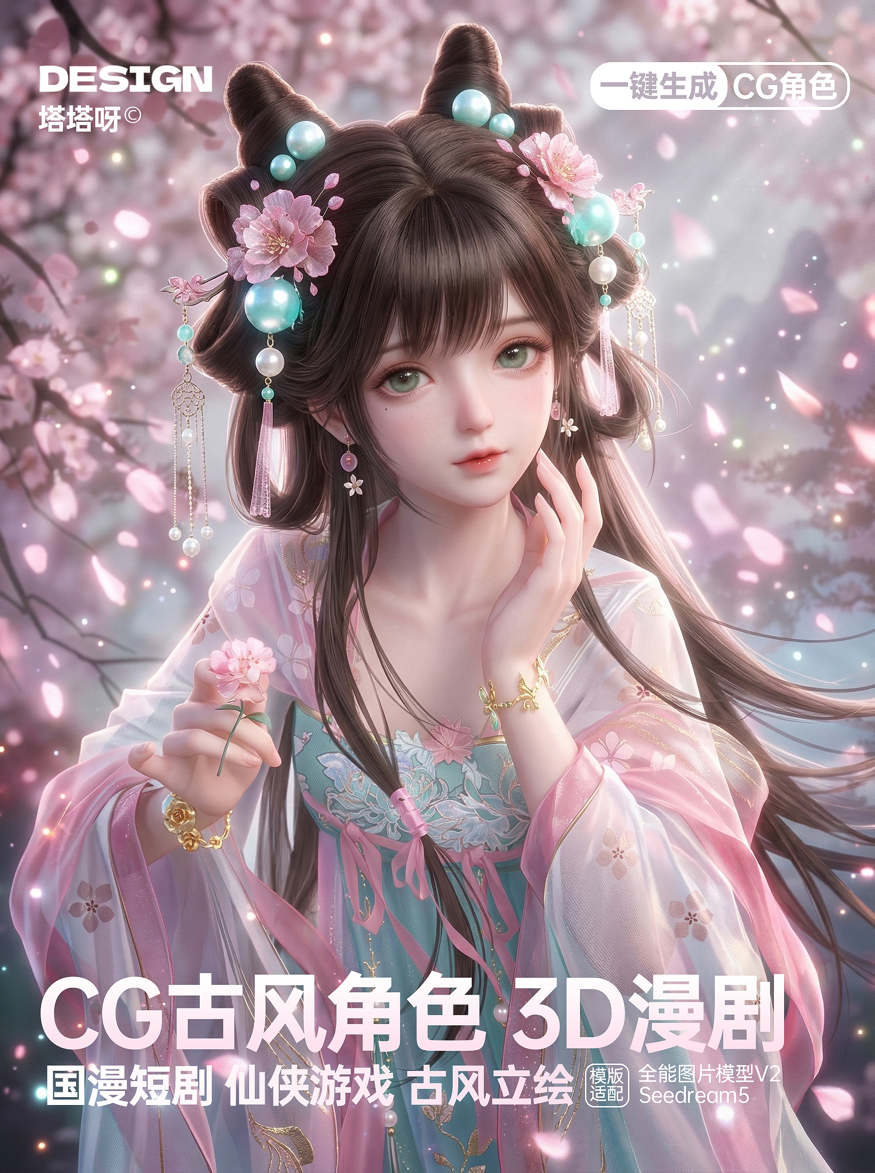一键转CG古风角色｜仙侠3D漫剧