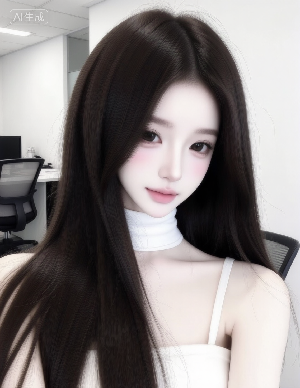 Qwen-image-南音浅浅-小红书爆火BJD女生头像