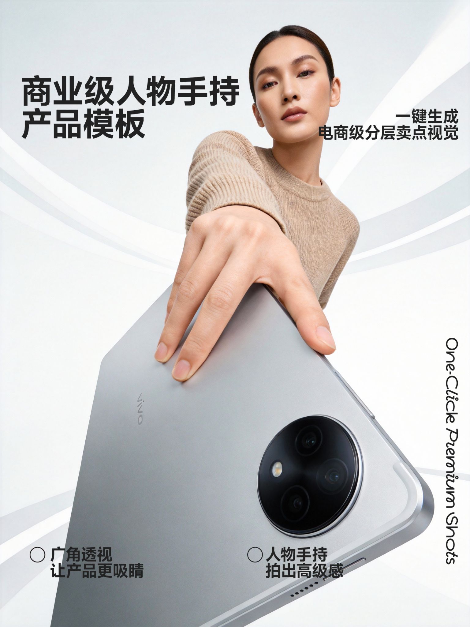 商业级人物手持产品模板