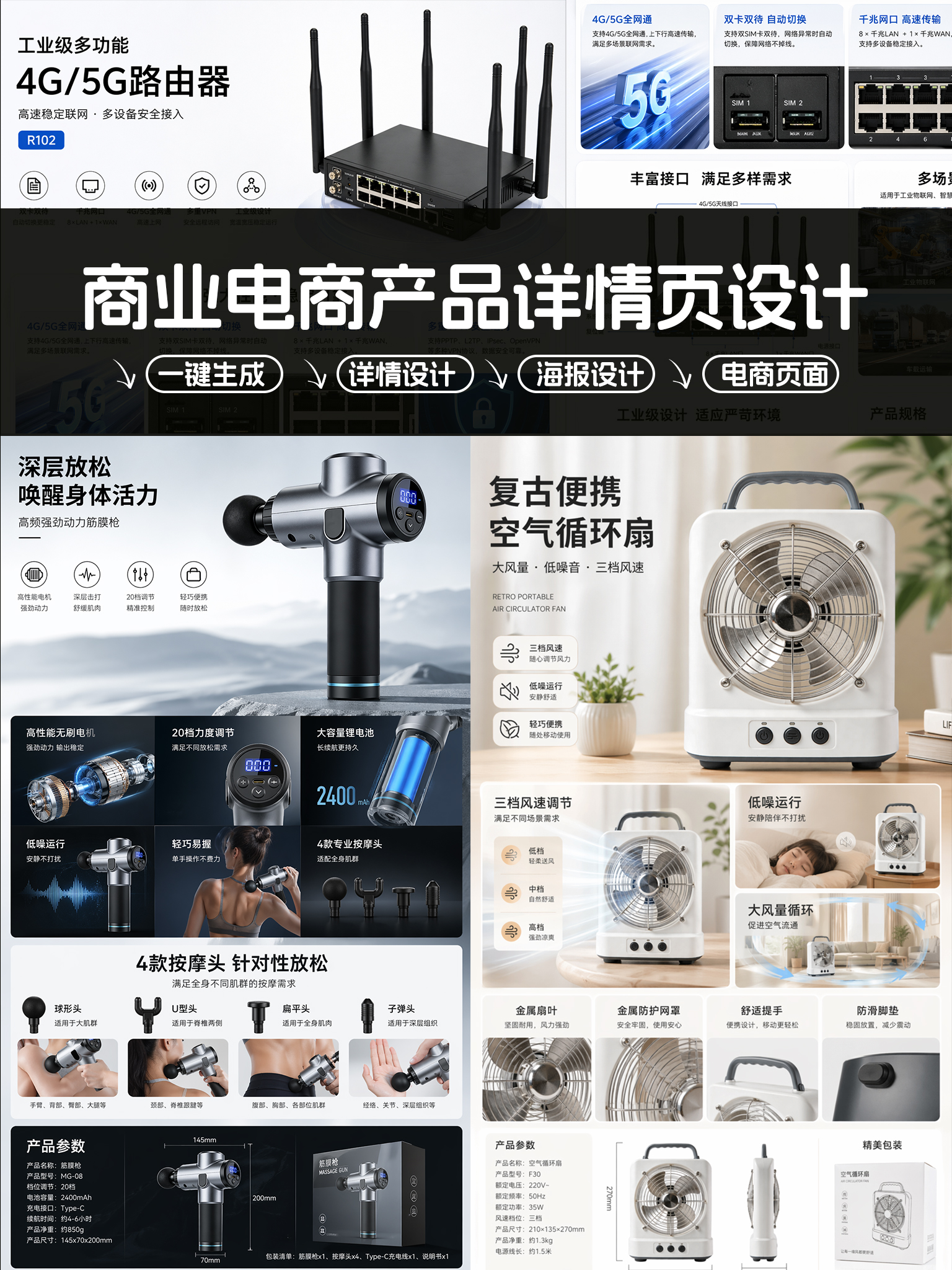商业产品电商详情页设计海报视觉
