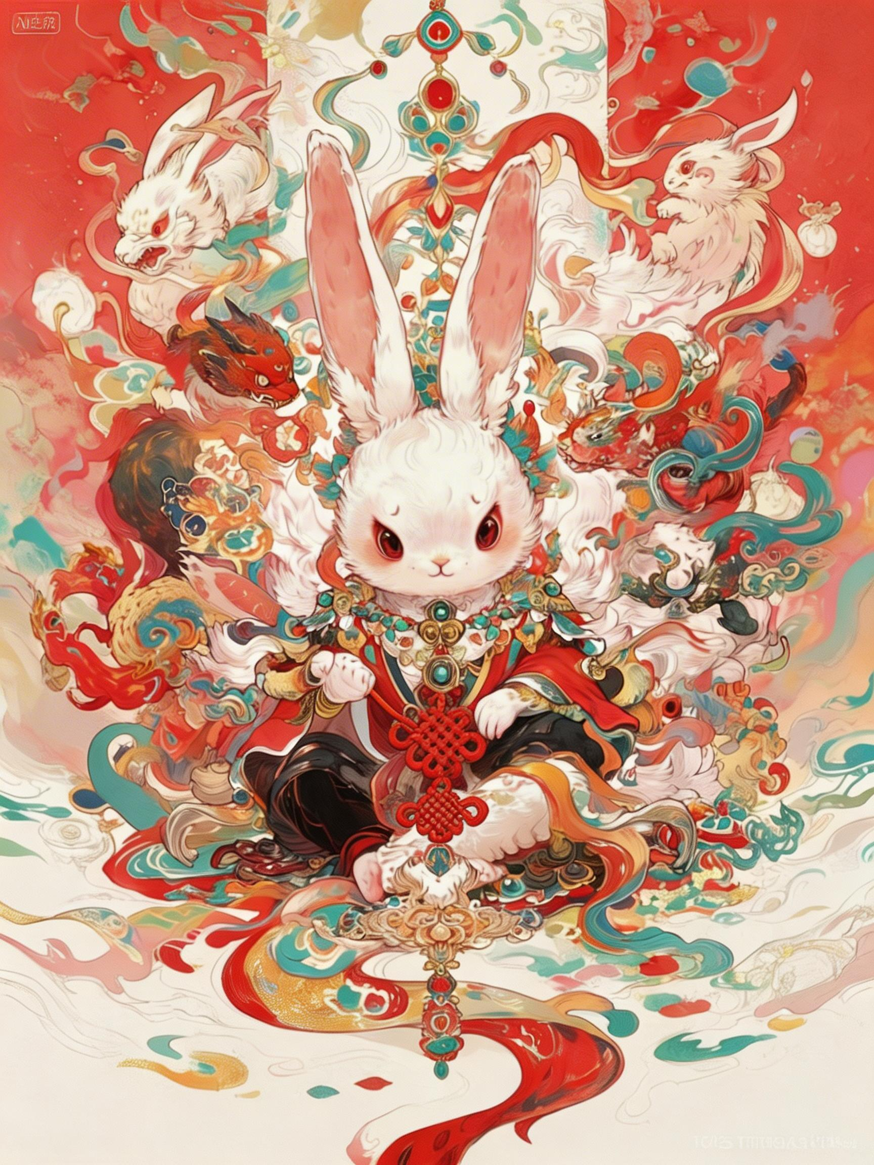 国潮风格插画
