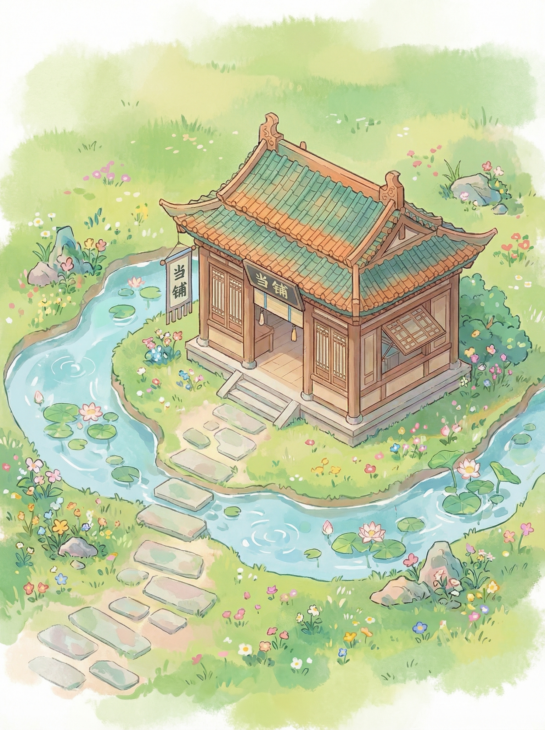 田园古风游戏场景