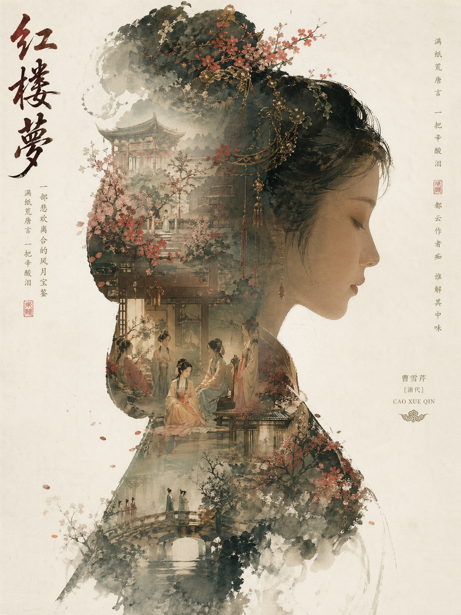 网络热门 | 水墨剪影海报