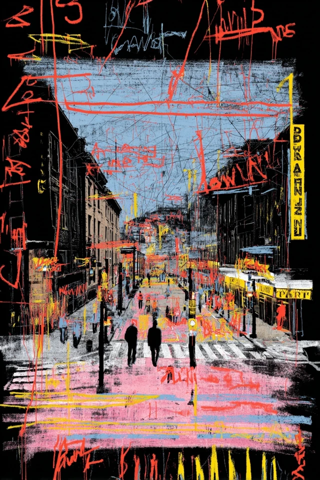 新表现主义+街头涂鸦艺术+波普艺术