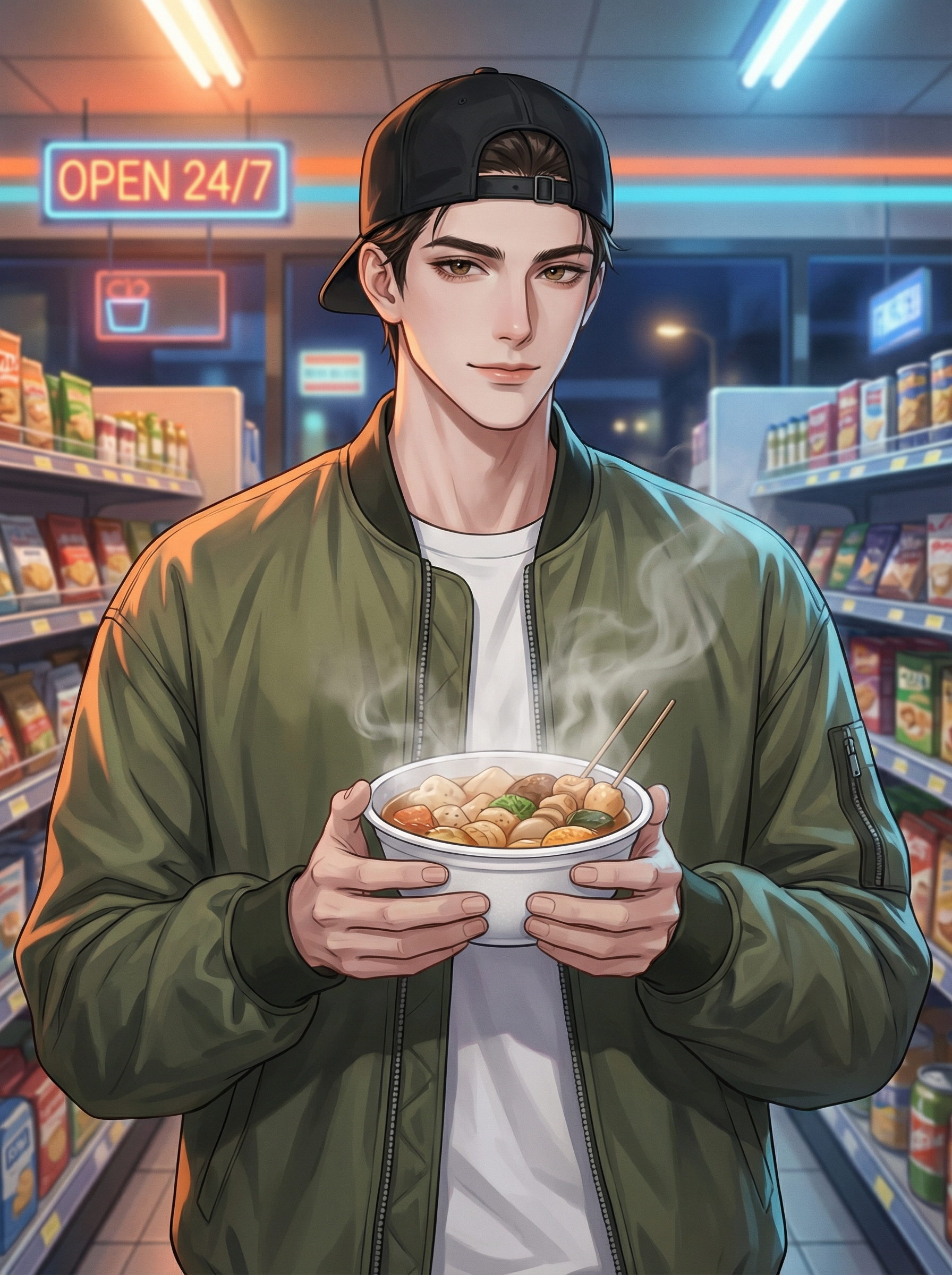 清像·漫歌🌵帅哥人设小说封面推文插画