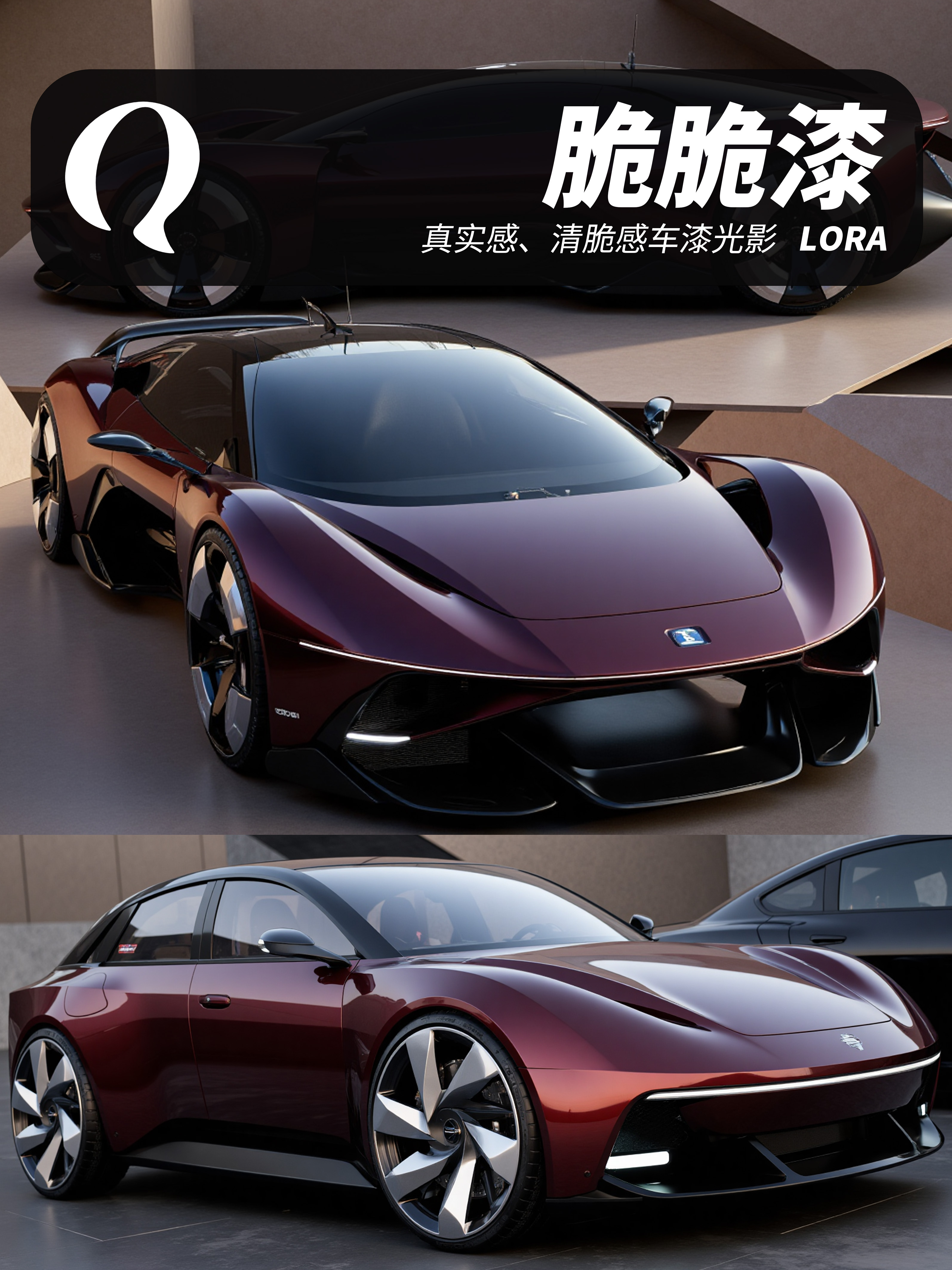 脆脆漆 || 清脆感车漆光影_汽车外饰设计