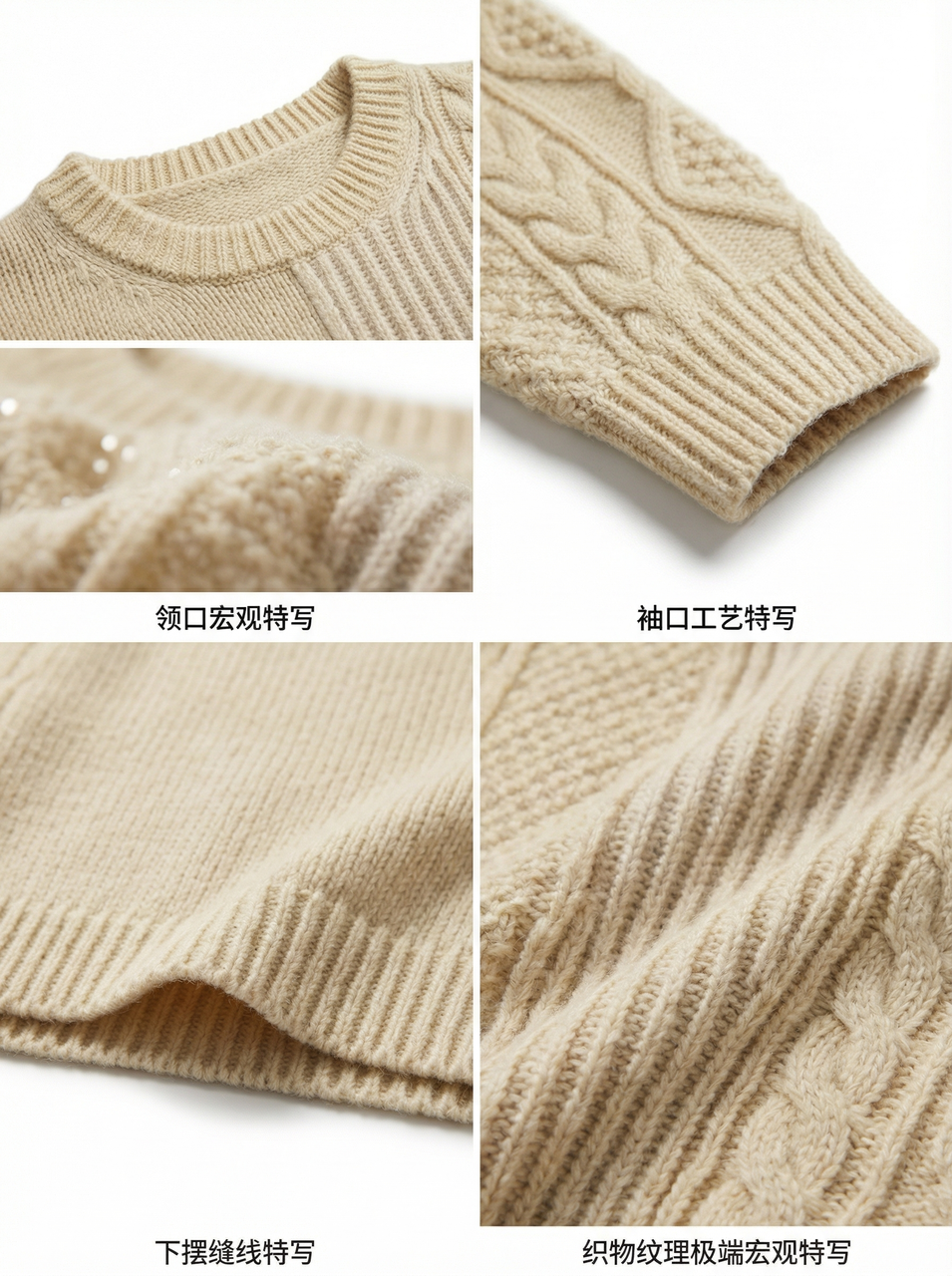 一键服装细节特写展示
