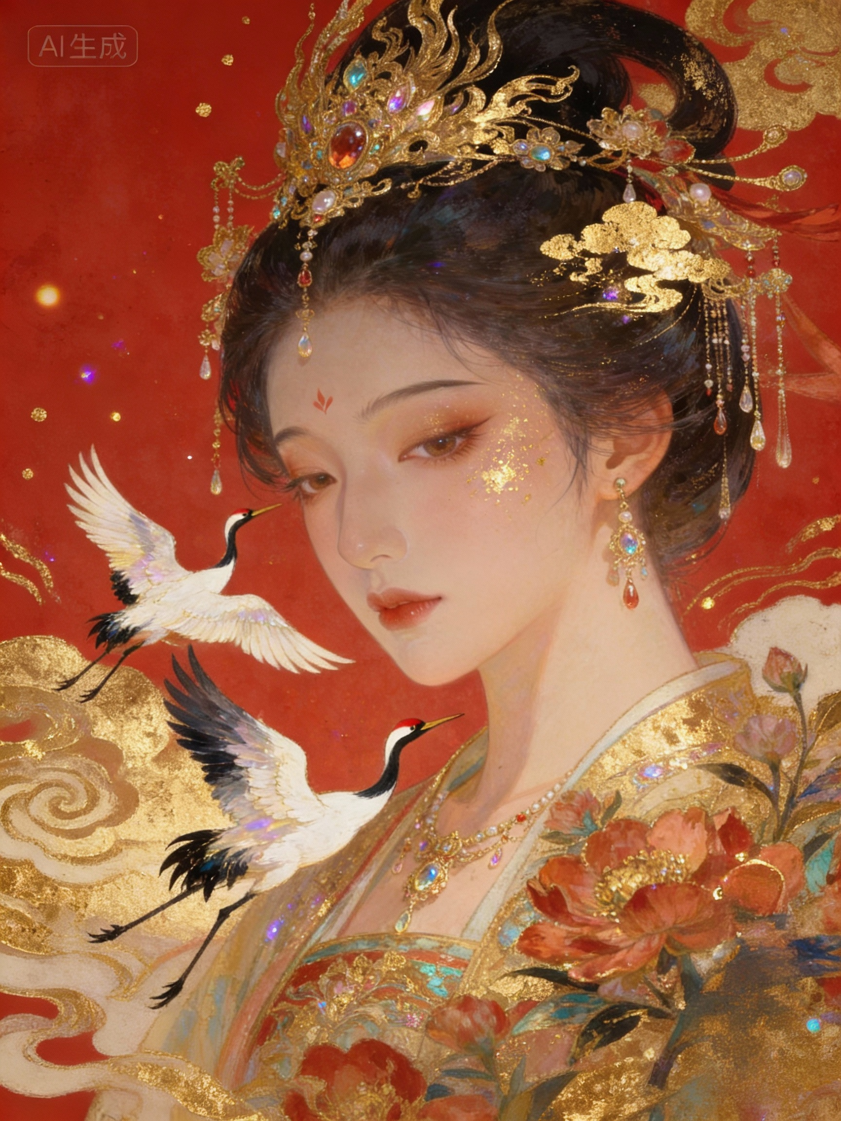 照片一键转国风唯美古装插画