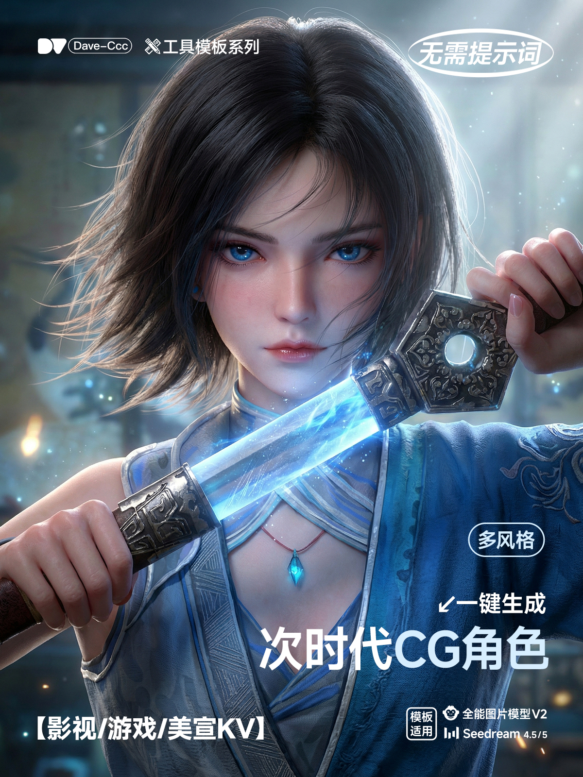 一键动漫游戏CG质感角色｜次时代3D漫剧