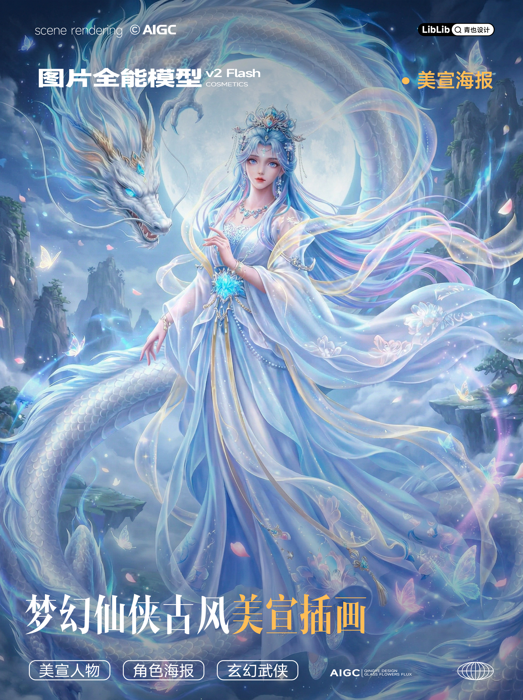 梦幻仙侠古风美宣插画