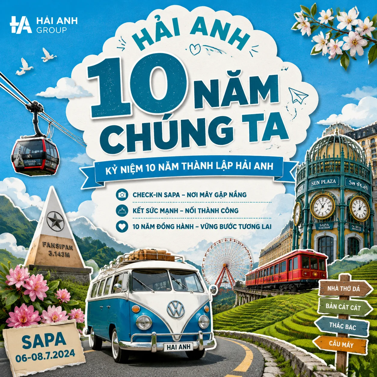 {
  "en": {
    "prompt": "A square Vietnamese anniversary travel poster