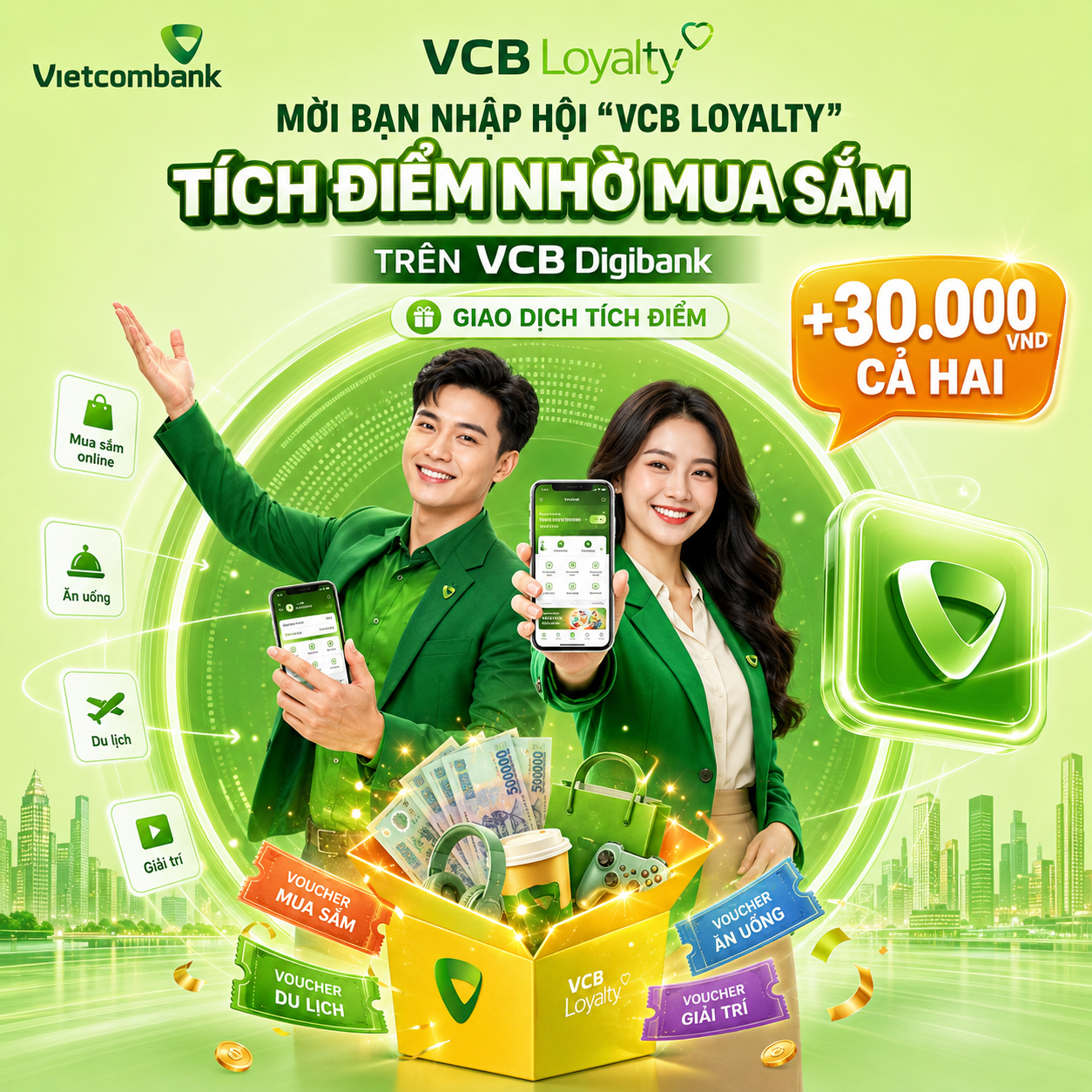 {
  "en": {
    "prompt": "A polished Vietnamese banking loyalty-program