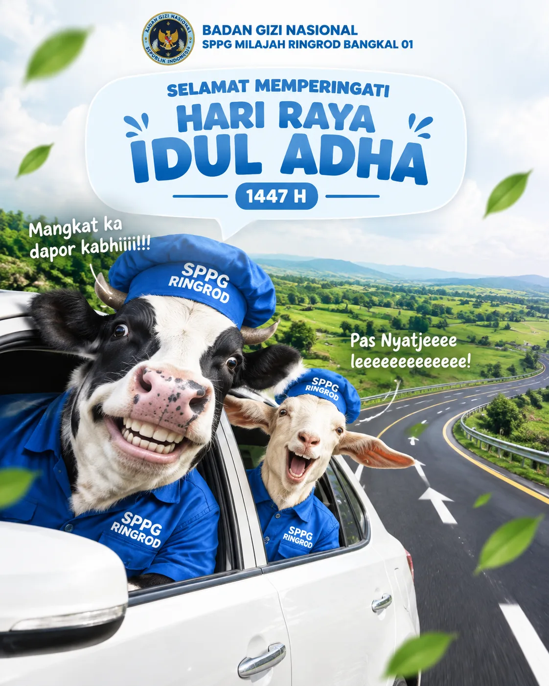 Create a polished portrait 4:5 Indonesian Eid al-Adha social-media poste