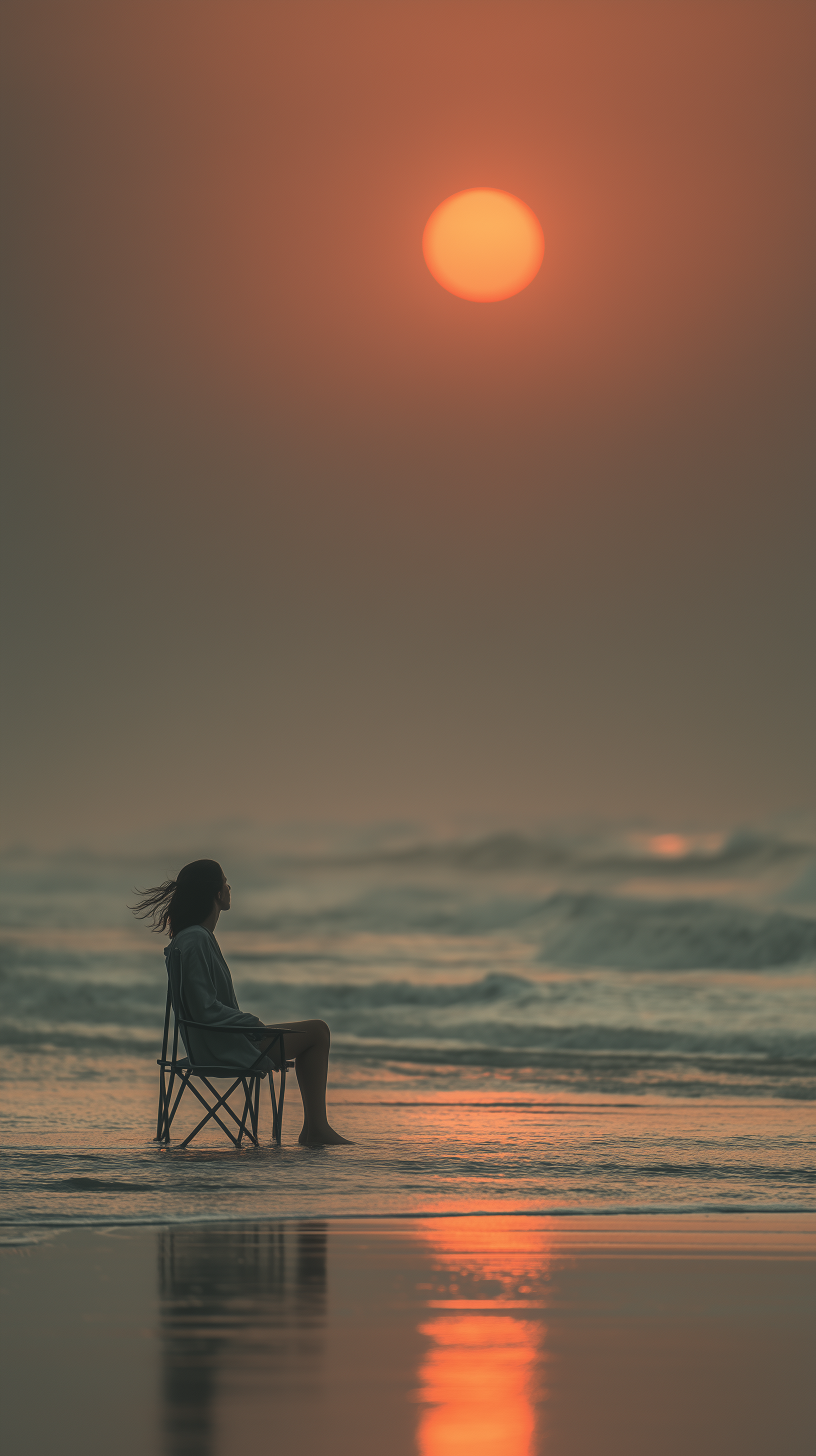 Midjourney prompt: cinematic seascape, warm color grading, long-lens ...