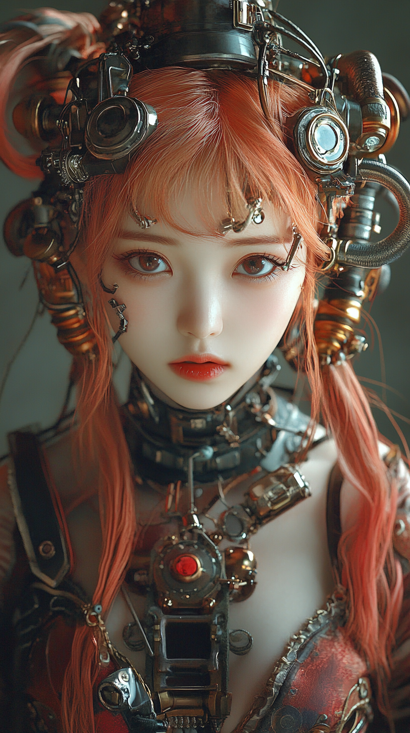 Midjourney prompt: A 30-year-old Japanese beauty.Atompunk,Whole body ...