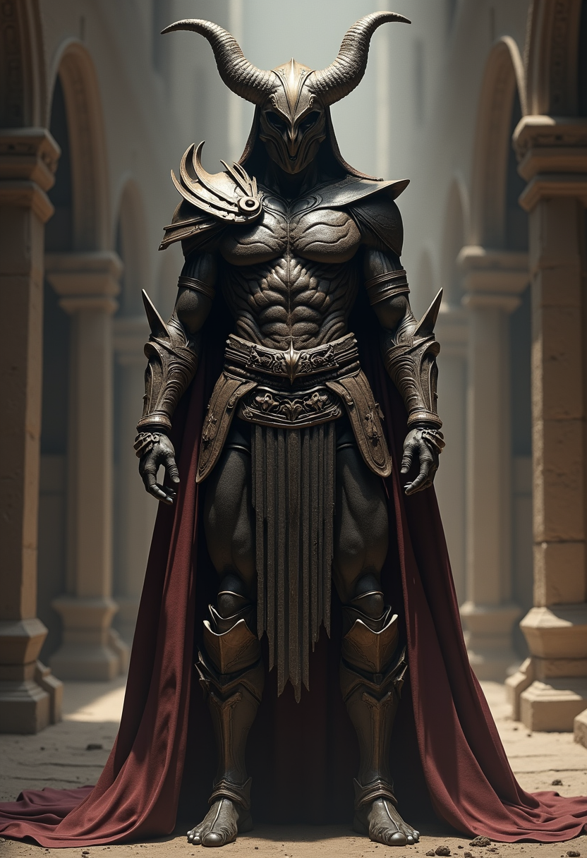 FLUX prompt: a full body shot of mandalorian, character concept...