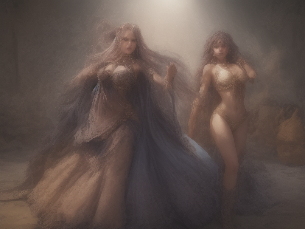 DreamShaper prompt: An alluring svelte muscular stomached woman with w...