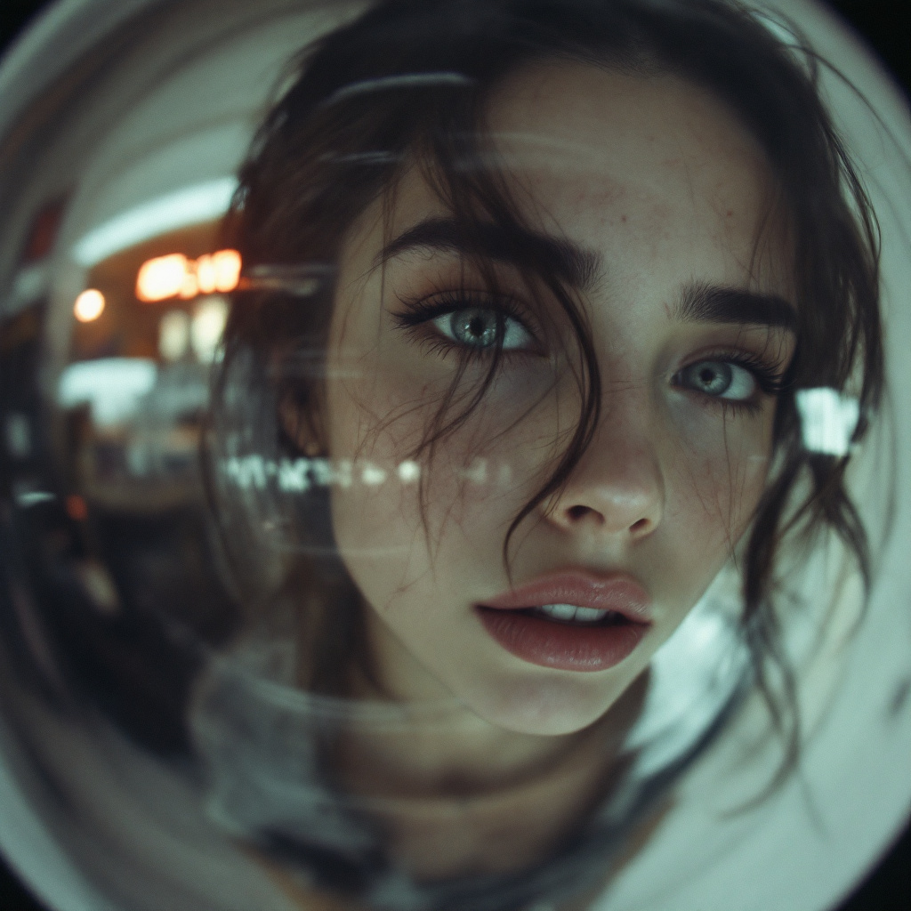 FLUX prompt: RPG, Style: MACRO, a low-quality CCTV camera with ...