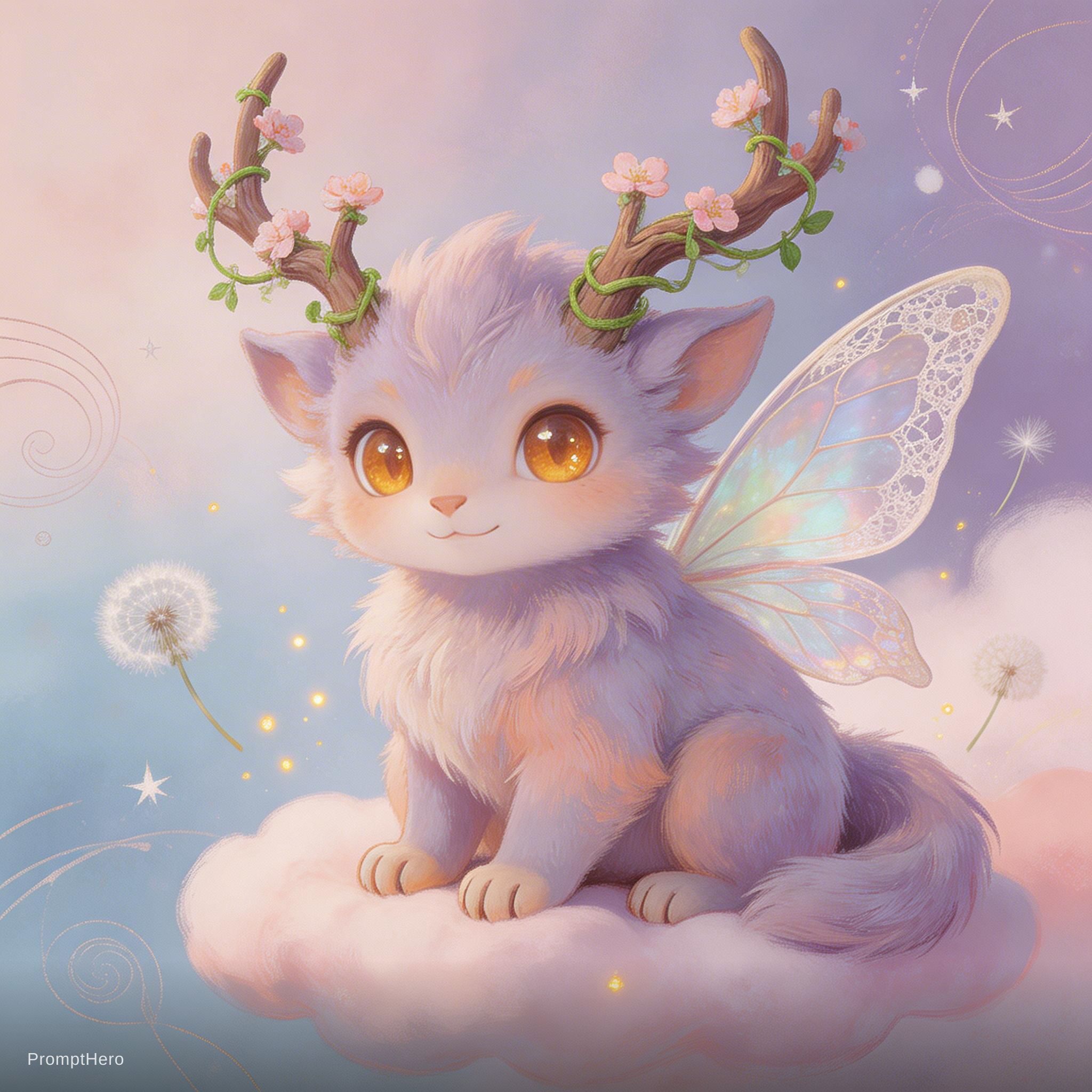 Hero prompt: A whimsical illustration of a stylized, fantastica...