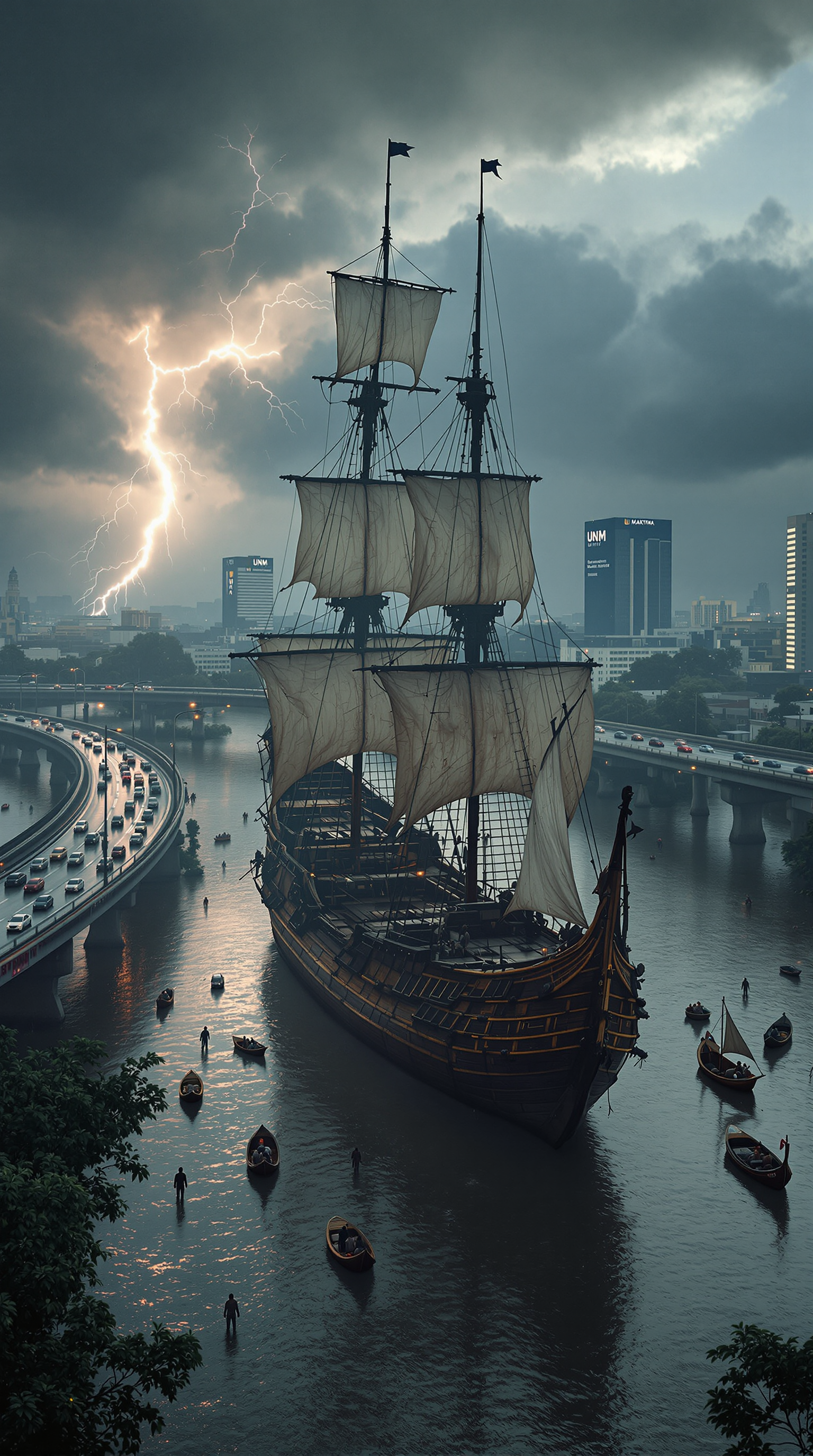 FLUX prompt: Create a hyper-realistic bird’s-eye view of a 16th...
