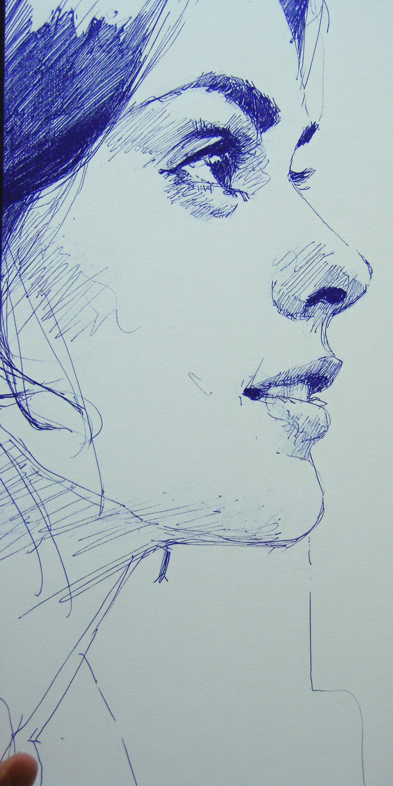 Midjourney prompt: simple pencil sketch by Odilon Redon, face only, a...