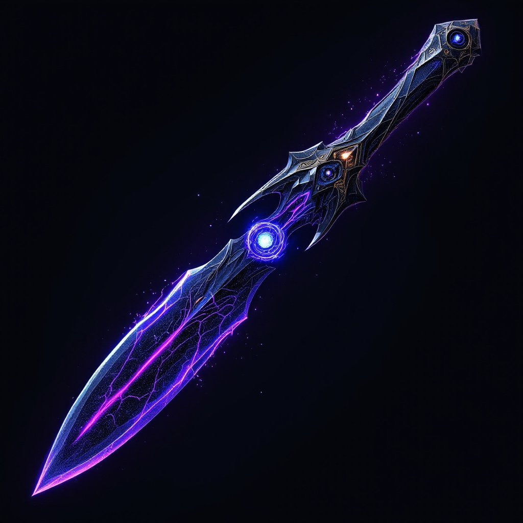 FLUX prompt: A legendary weapon forged from the essence of the ...