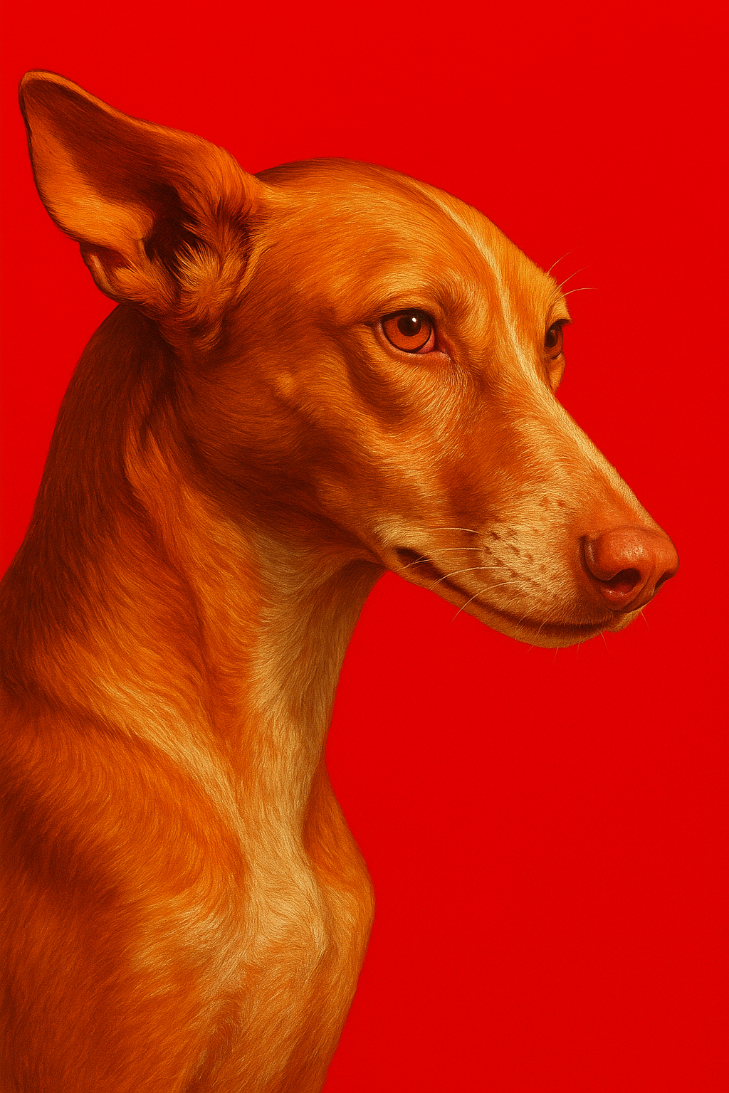 ChatGPT Image prompt: A hyper-realistic digital portrait of a sleek, ele...